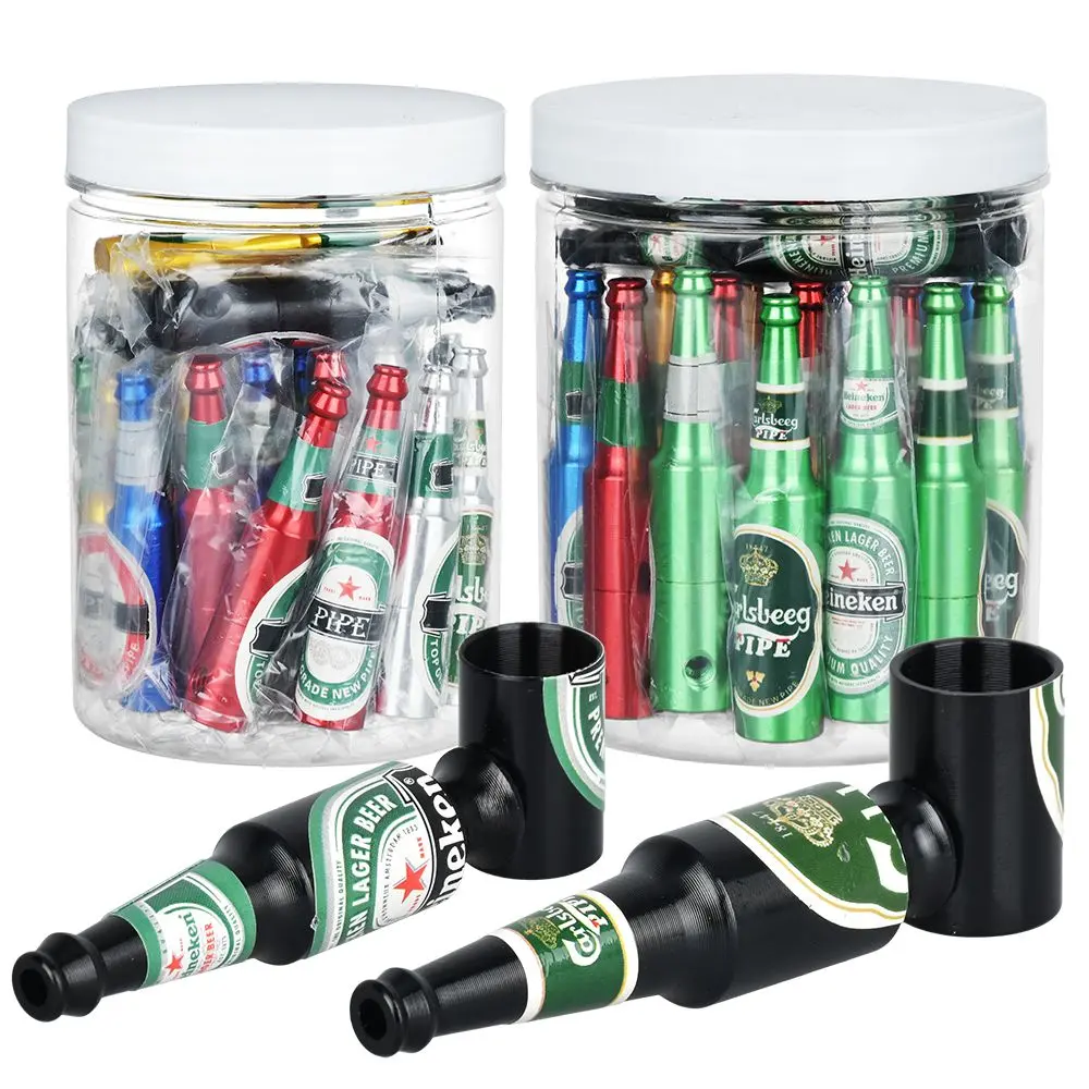Beer Bottle Aluminum Hand Pipe |30Ct 1