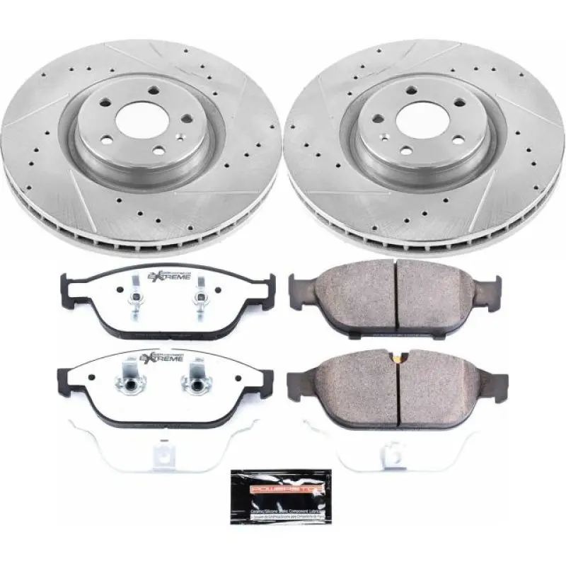 Power Stop 12-16 Audi A6 Quattro Front Z26 Street Warrior Brake Kit 1