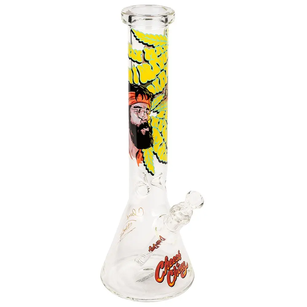 Cheech & Chong Glass Parked Beaker Bong - 15" / 14Mm F 1