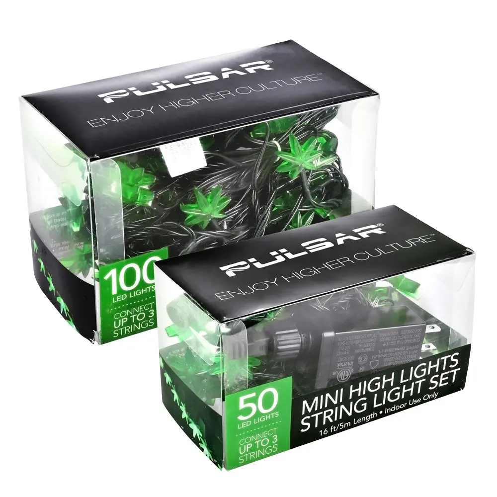 Pulsar Mini High Lights Hemp Leaf Led String Light Set 1