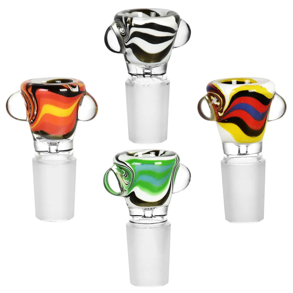Sunrise Swirl Glass Bong Bowl 1