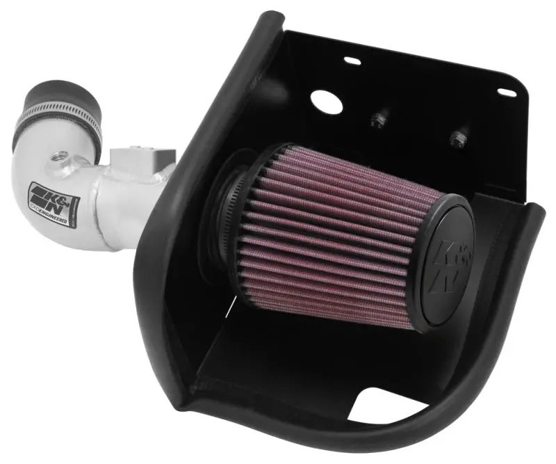 K&N 11-12 Ford Fiesta 1.6L L4 Silver Typhoon Performance Intake 1