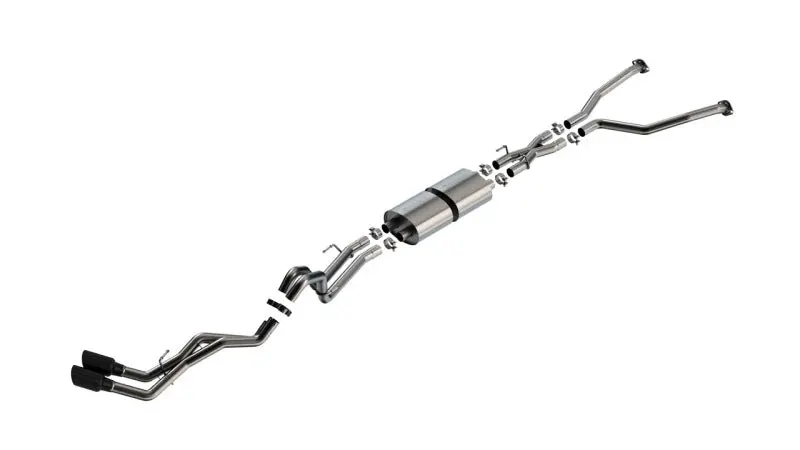 Borla 22-24 Toyota Tundra 3.4L V6 (Inc. Hyb.) Ext. Cab/Std Bed/145.7In Wb S-Type Cat-Back - Blk Chrm 1