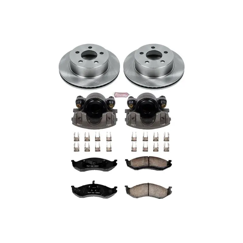 Power Stop 99-01 Jeep Cherokee Front Autospecialty Brake Kit W/Calipers 1