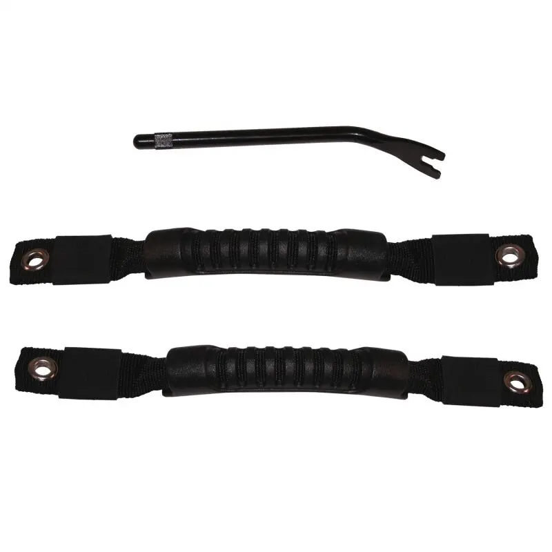 Rugged Ridge Door Pull Straps Black 97-06 Jeep Wrangler 1