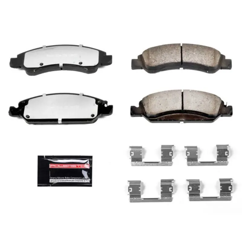 Power Stop 06-18 Chevrolet Silverado 1500 Front Z36 Truck & Tow Brake Pads W/Hardware 1