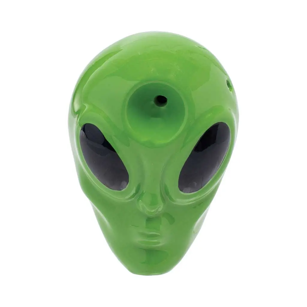 Green Alien Ceramic Pipe 1