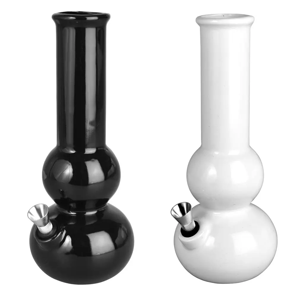 Bauble Vase Ceramic Water Pipe - 8.5" / Colors Vary 1
