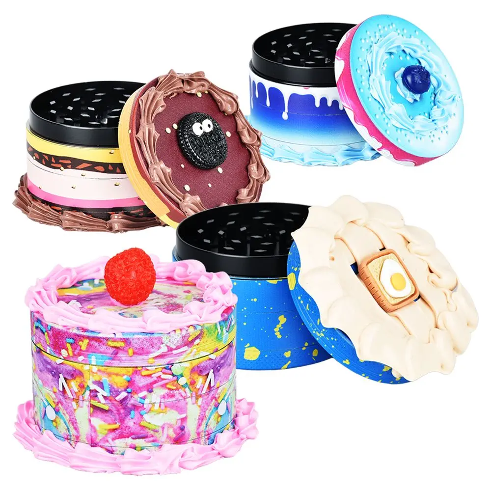Birthday Cake Grinder | 4Pc | 2.5" 1