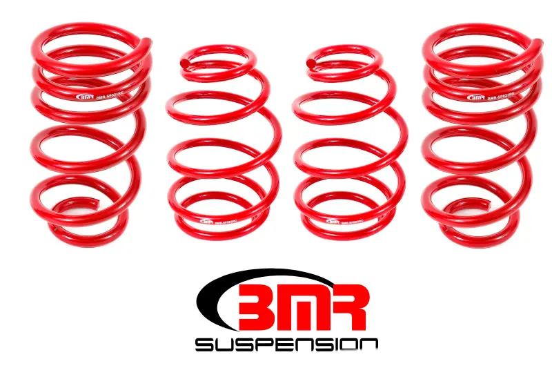 Bmr 10-15 5Th Gen Camaro V8 Lowering Spring Kit (Set Of 4 Front) - Red 1