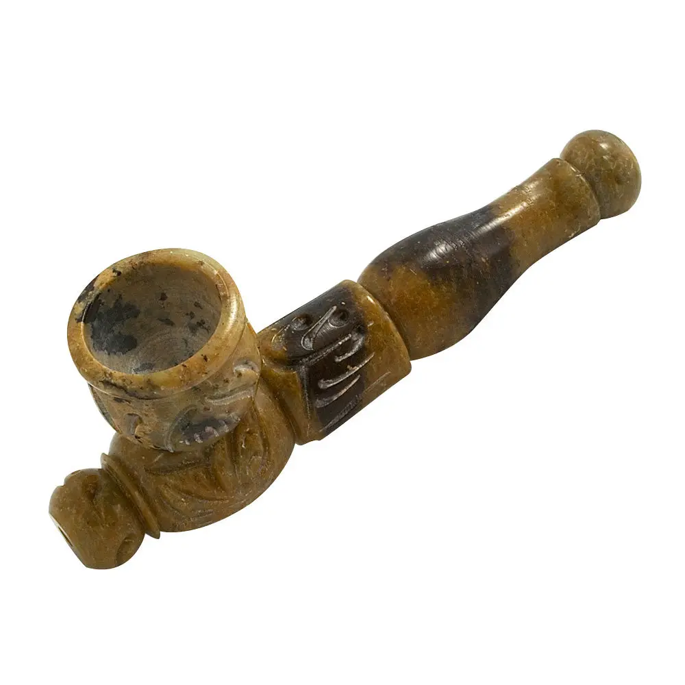 Multicolored Marble Stone Pipe 4.25" 1