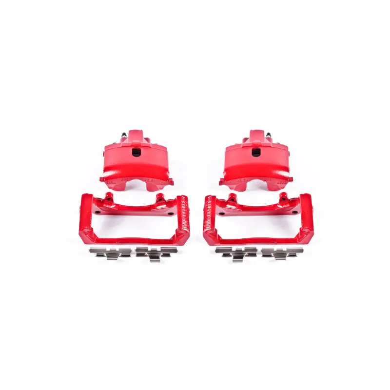Power Stop 07-09 Chrysler Aspen Rear Red Calipers W/Brackets - Pair 1