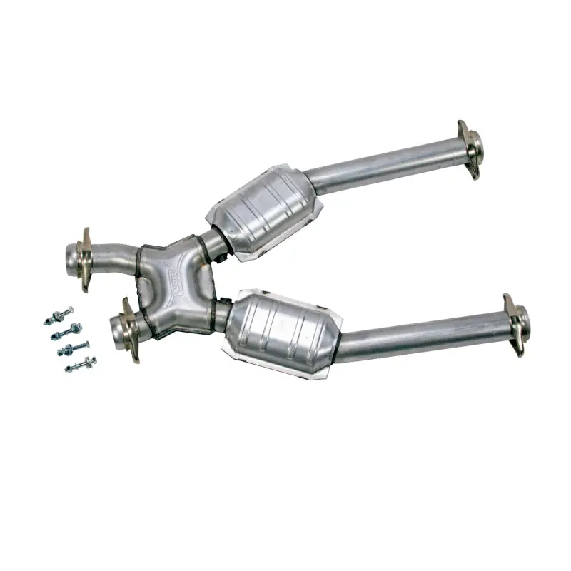 Bbk 96-04 Mustang 4.6 Gt / Cobra Short Mid X Pipe W Catalytic Converters 2-1/2 For Long Tube Headers 1