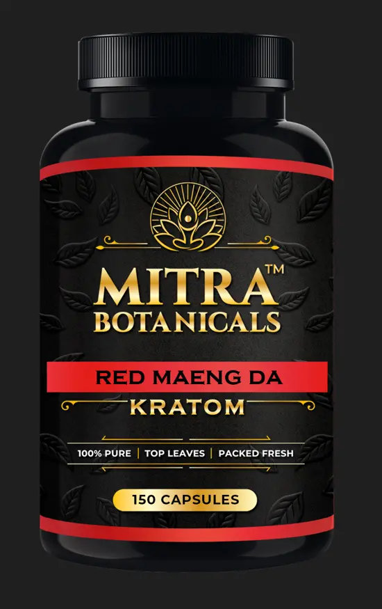 Mitra Botanicals Red Maeng Da – Kratom (150 Capsules) 1