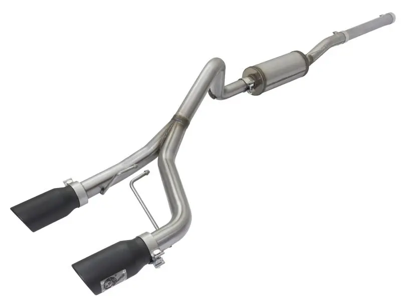 Afe Rebel Series Cb 2.5In Dual Center Exit Ss Exhaust W/ Black Tips 07-15 Jeep Wrangler 3.6L/3.8L V6 1
