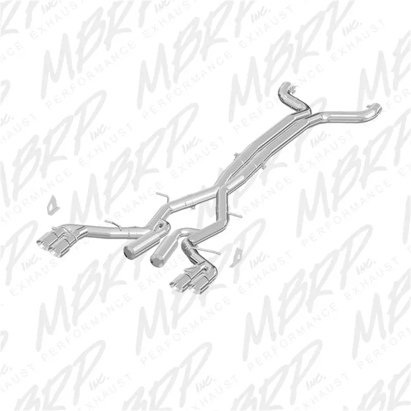 Mbrp 2016 Chevy Camaro V8 6.2L 6Spd 3In T409 Race Dual Cat Back W/ 4.5In Quad Dual Wall Tips 1