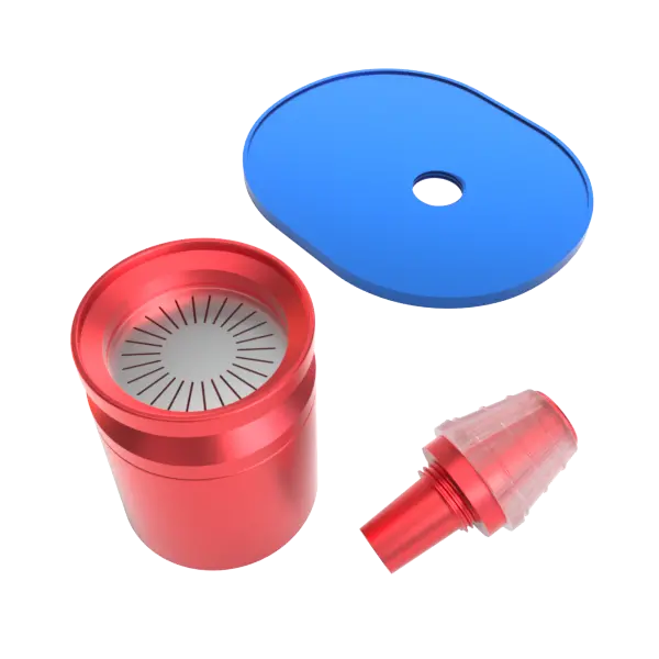 Stündenglass Infusion Chamber Assembly - Blue And Red 1