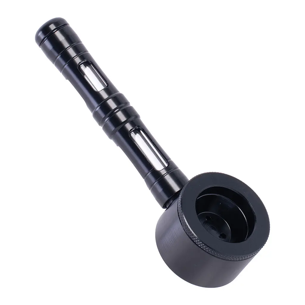 Flat Chamber Aluminum Glass Smoking Pipe 1