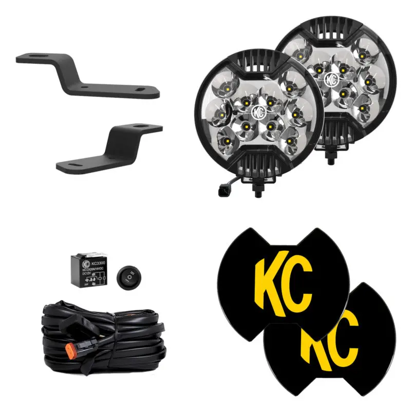 Kc Hilites 21+ Ford Bronco Slimlite Led 2-Light System Ditch Light Kit 1