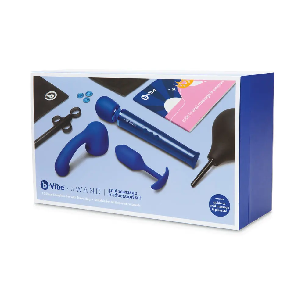 B-Vibe Anal Massage & Education Set Blue 1