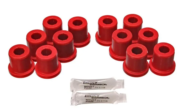 Energy Suspension 81-89 Toyota Fj40/Fj60 Landcruiser 2/4Wd Red Front Leaf Spring Bushing (Set Of 12) 1