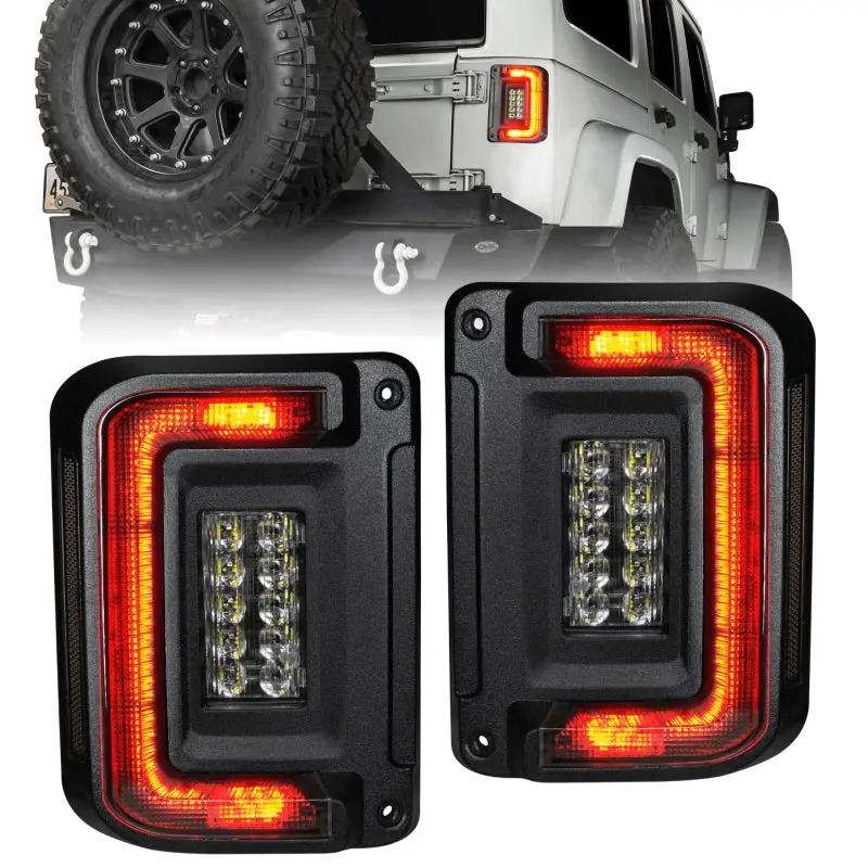 Oracle 07-17 Jeep Wrangler Jk Flush Mount Led Tail Lights - Tinted See Warranty 1