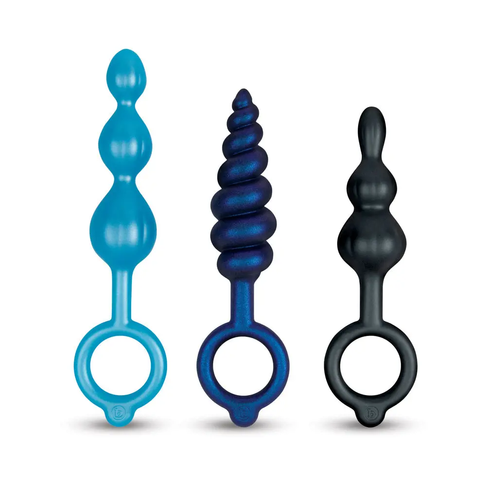 B-Vibe Beaded Butties Bundle 3-Piece Anal Plug Set 2