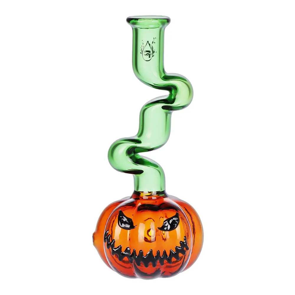 Pulsar Twisty And Wicked Jack-O-Lantern Glass Hand Pipe - 5.7" 1