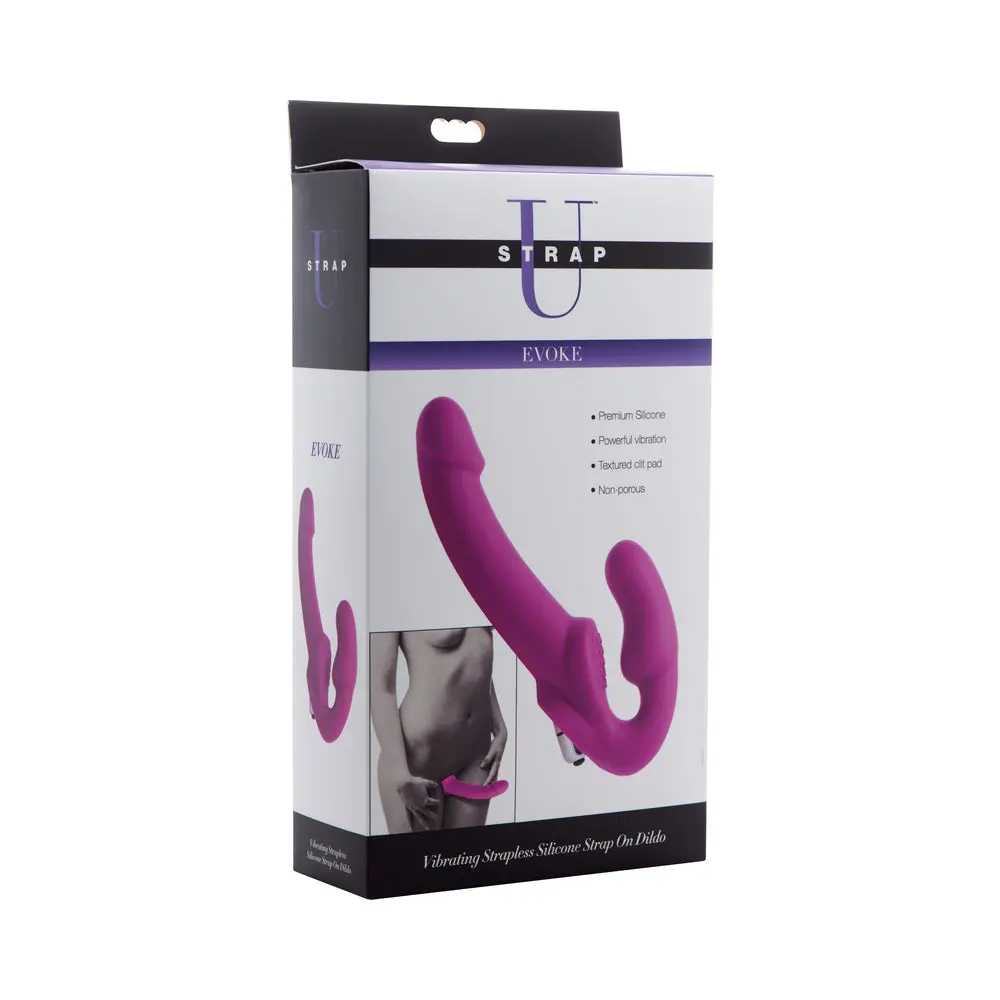 Strap U Evoke Vibrating Strapless Silicone Strap-On Dildo 1