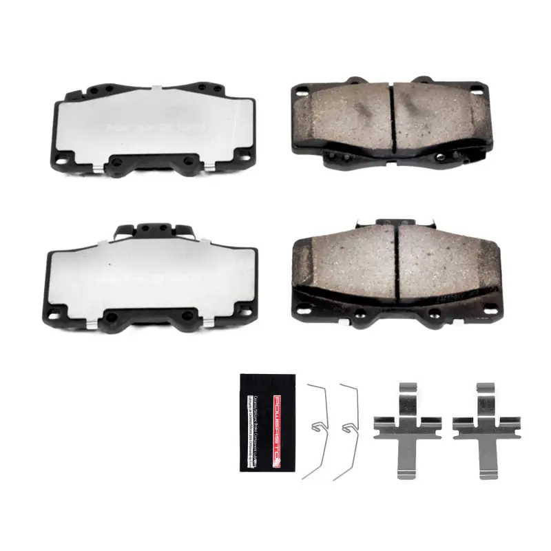Power Stop 96-02 Toyota 4Runner Front Z36 Truck & Tow Brake Pads W/Hardware 1