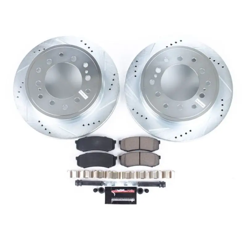 Power Stop 03-09 Lexus Gx470 Rear Z23 Evolution Sport Brake Kit 1