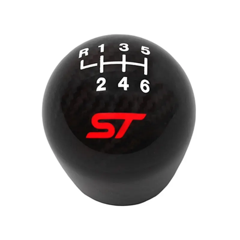 Ford Racing 13-17 Focus St Black Carbon Fiber 6 Speed Shift Knob 1