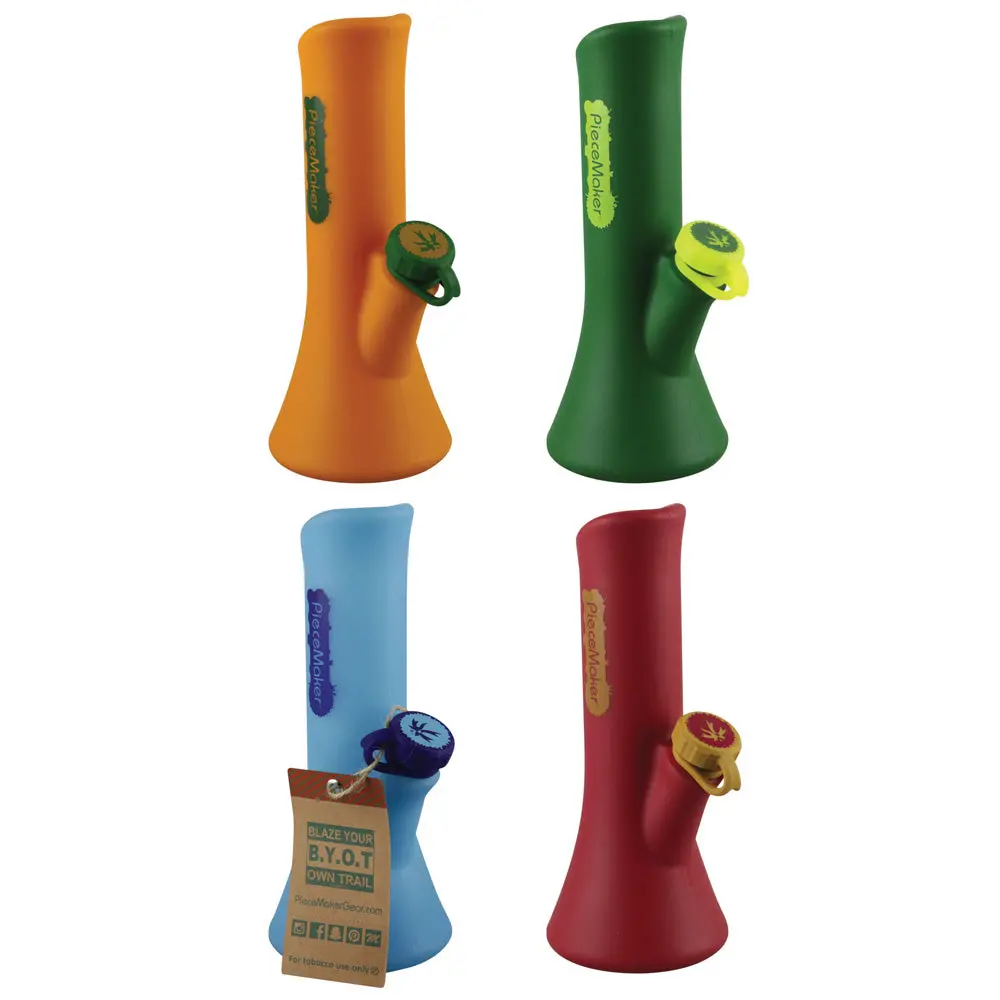 Piecemaker Kaligo Silicone Waterpipe - 8.5" / Colors Vary 1