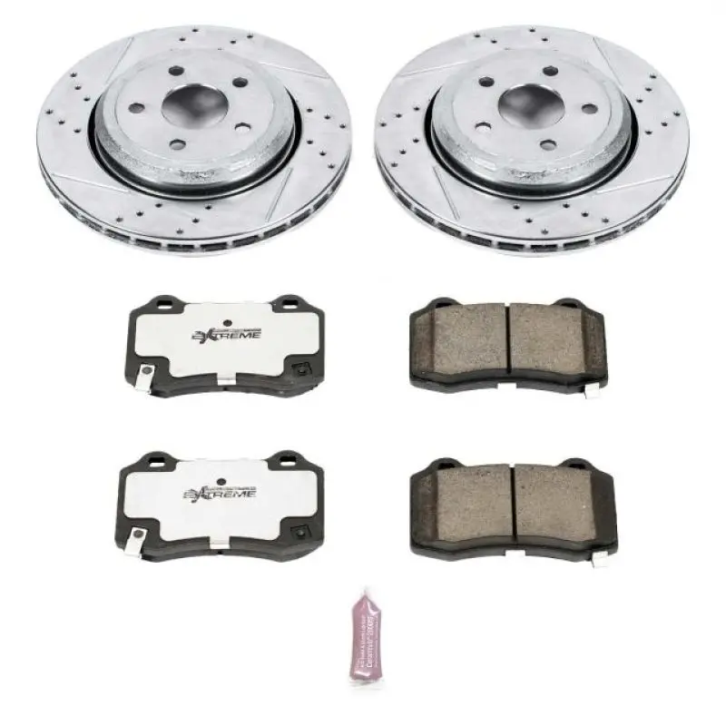 Power Stop 18-19 Dodge Durango Rear Z26 Street Warrior Brake Kit 1