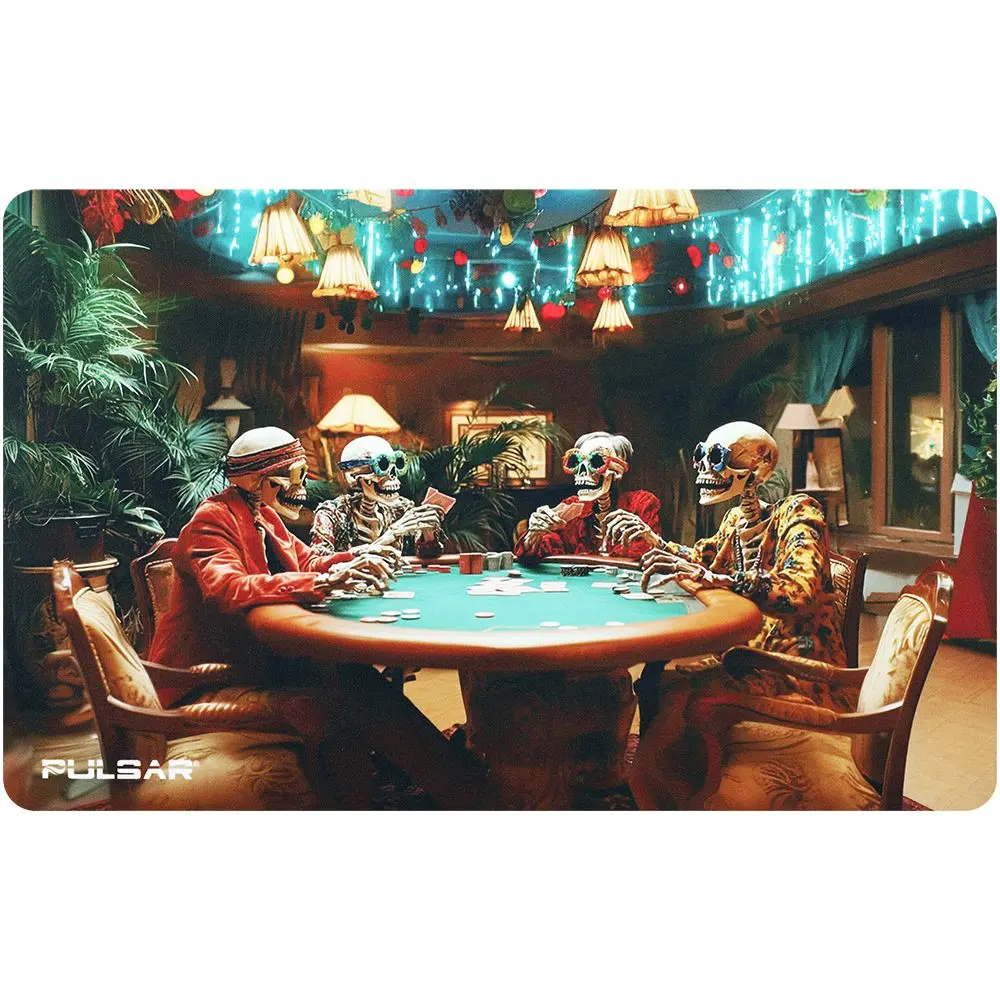 Pulsar Dabpadz Fabric Top Dab Mat - Poker Night / 16"X10" 1