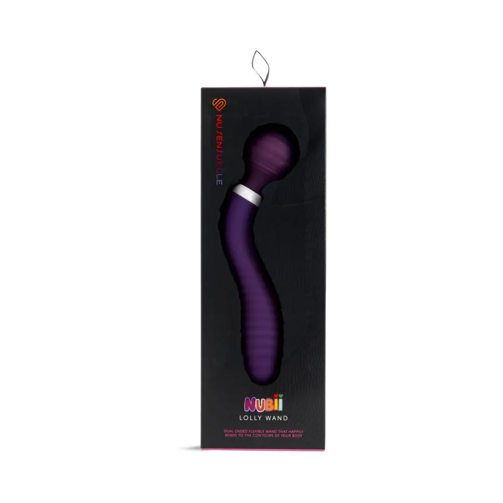 Nu Sensuelle Lolly Nubii Double-Ended Flexible Wand Purple 1