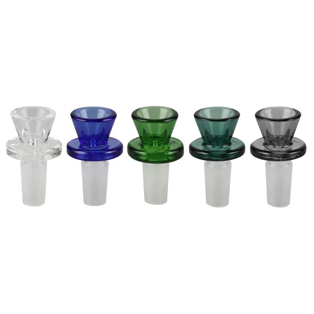 Ringed Herb Slide - 14Mm Male / Colors Vary 1