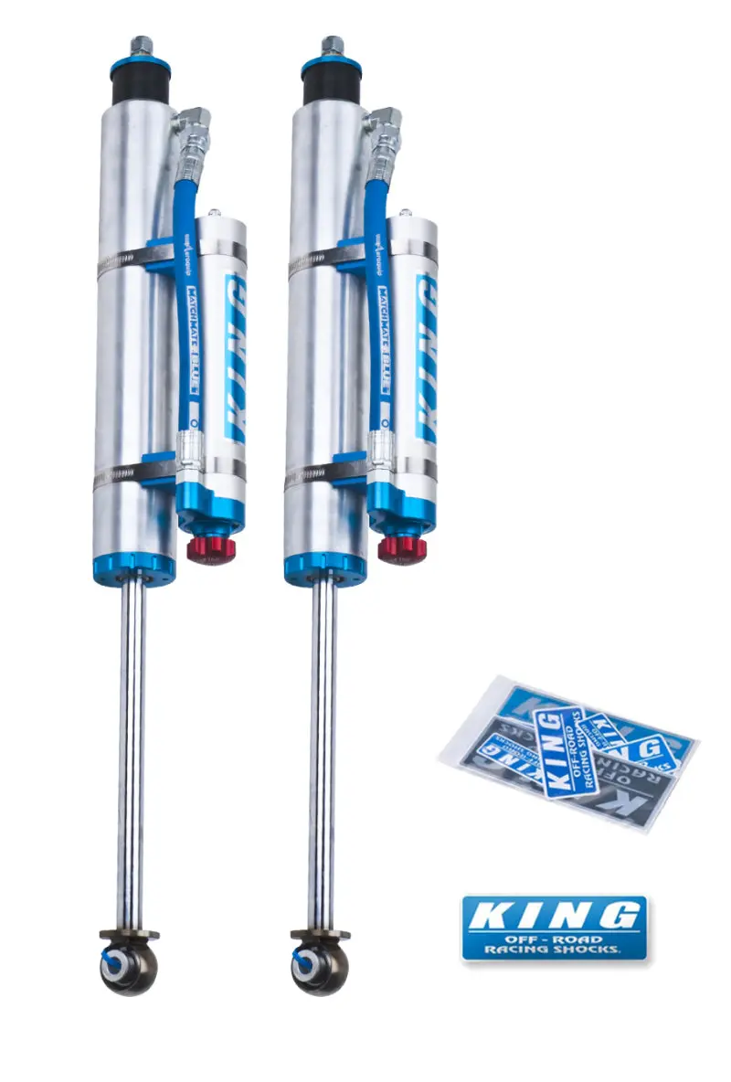 King Shocks 07-18 Jeep Wrangler Jk Front 2.5 Dia Piggy Hose Res Shock 3-5In Lift W/Adjuster (Pair) 1