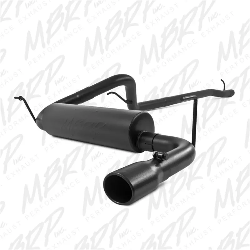 Mbrp 12 Jeep Wrangler/ Rubicon 3.6L Cat Back Single Rear Exit Black Exhaust 1