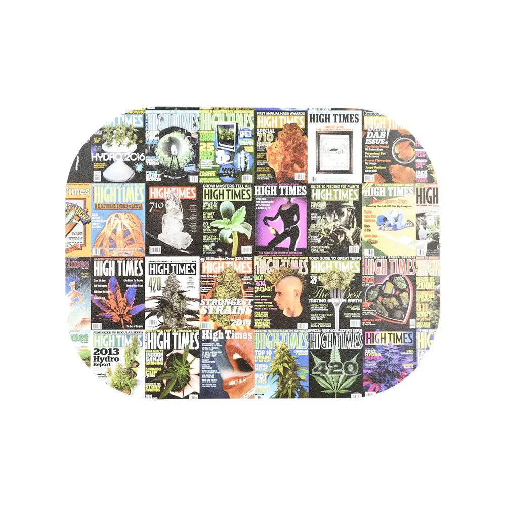 High Times X Pulsar Mini Magnetic Rolling Tray Lid - Covers Collage / 7"X5.5" 1