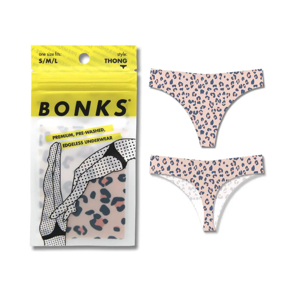 Bonks Cat's Out Of The Bag Seamless Thong O/S 1