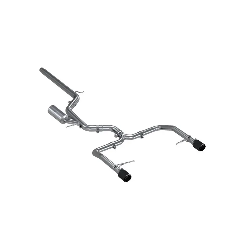 Mbrp 19-21 Vw Jetta Gli T304 Ss 3In Cat-Back Dual Split Rear Exit Exhaust - Carbon Fiber Tips 1