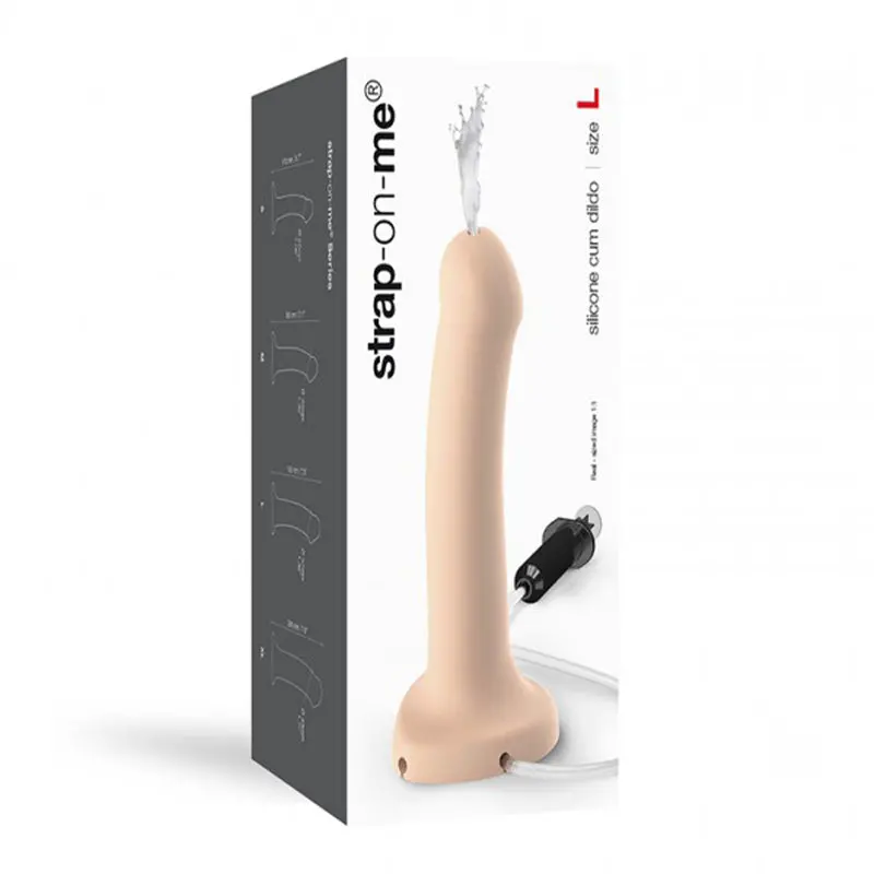 Strap-On-Me Silicone Ejaculating Cum Dildo Vanilla L (Fluid Not Included) 1