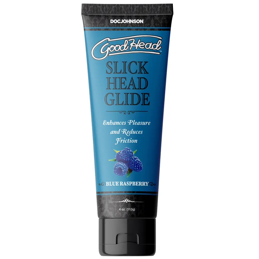 Goodhead Slick Head Glide Blue Raspberry 4 Oz. Bulk 1