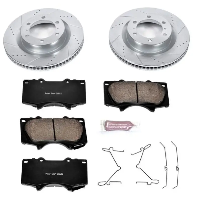 Power Stop 10-19 Lexus Gx460 Front Z23 Evolution Sport Brake Kit 1