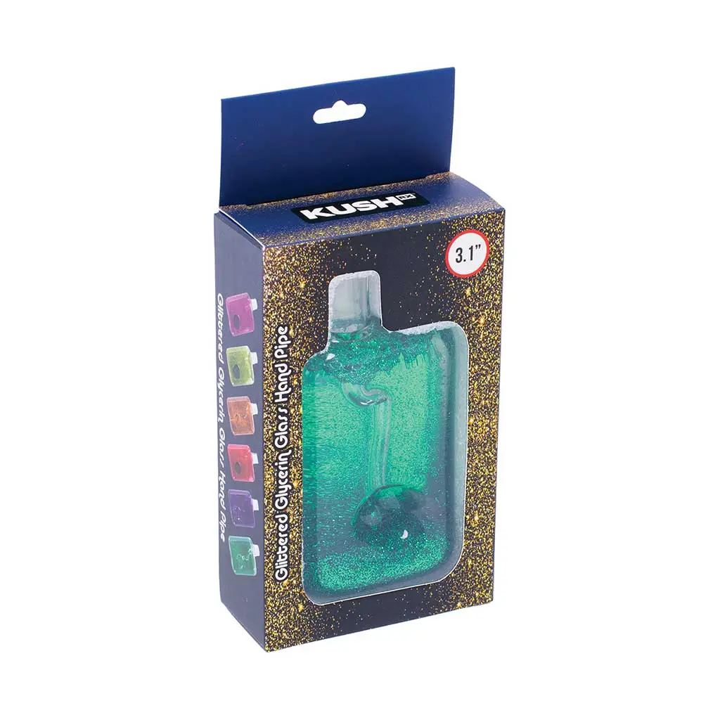 Liquid Glitter Square Hand Pipe 1
