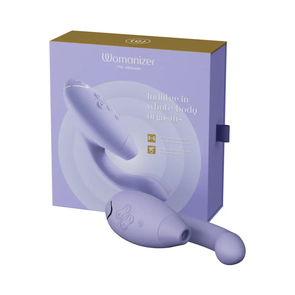 Womanizer Duo 2 Rechargeable Dual Stimulation Pleasure Air And G-Spot Vibrator Lilac 1