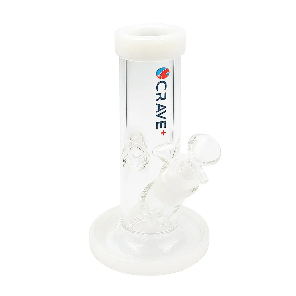 Crave Straight Tube Glass Bong 1