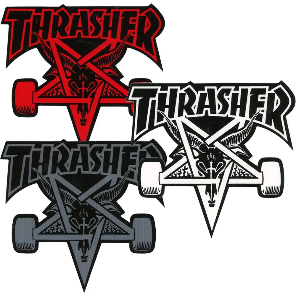 Thrasher Pentagram Skate Wheels Sticker | 4.5"X4.25" 1