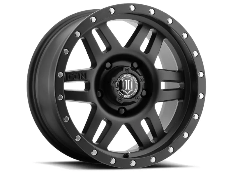 Icon Six Speed 17X8.5 5X150 25Mm Offset 5.75In Bs 116.5Mm Bore Satin Black Wheel 1
